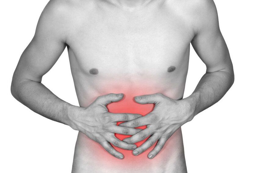 a person's abdominal pain may be a symptom of parasites